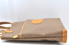 Authentic GUCCI Micro GG PVC Leather ShoulderTote Bag Brown K8895