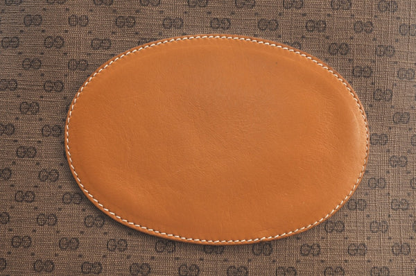 Authentic GUCCI Micro GG PVC Leather ShoulderTote Bag Brown K8895