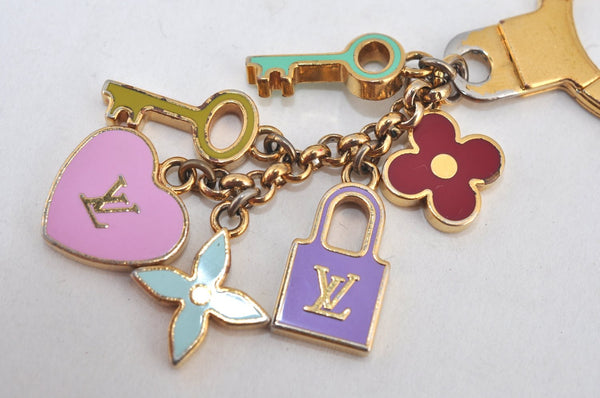 Authentic Louis Vuitton Porte Cles Pretty Charm Bag Charm Gold M66145 LV K8897