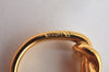 Authentic HERMES Scarf Ring Atame Circle Knot Design Gold Tone K8899