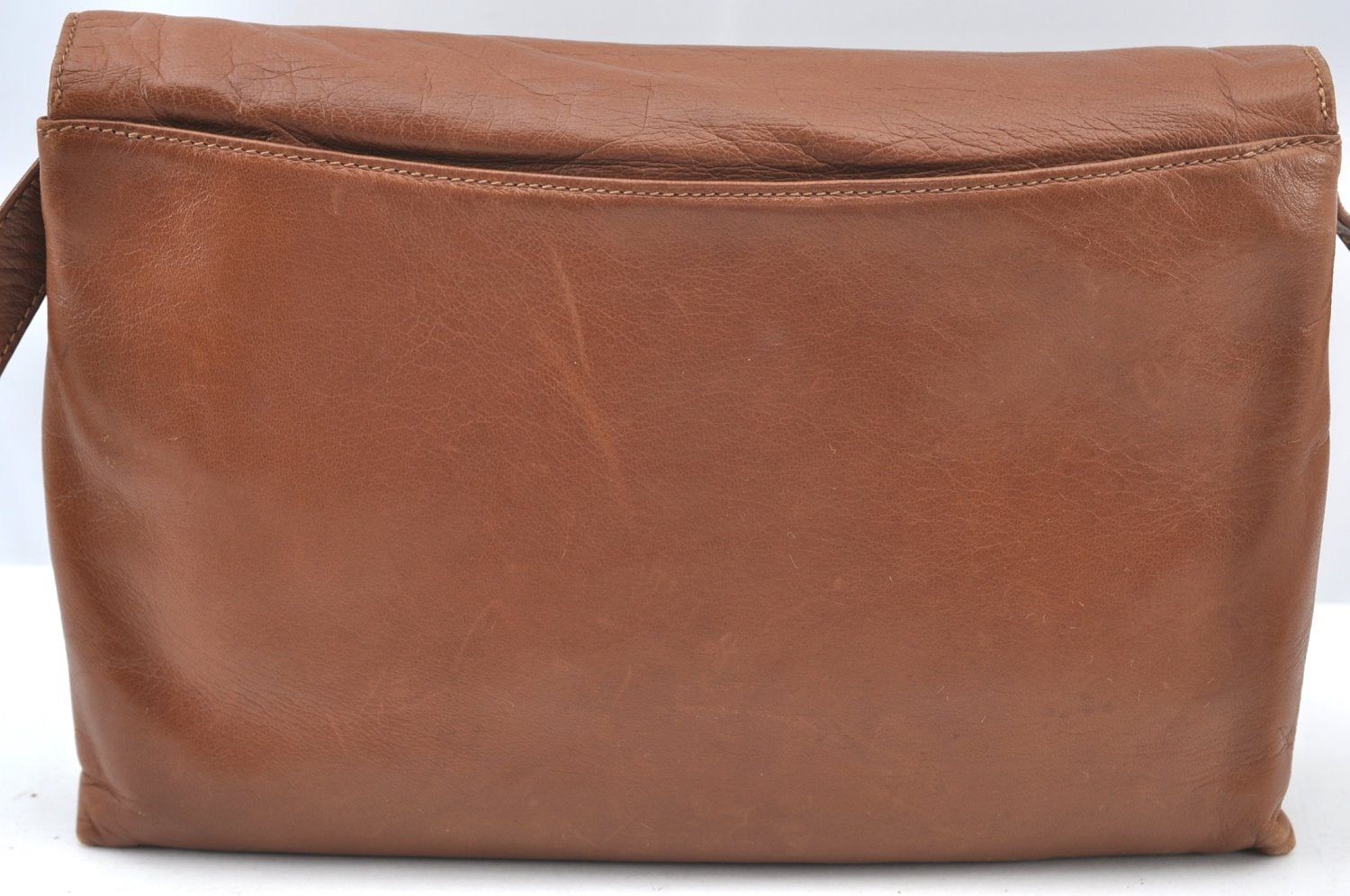 Authentic GUCCI Shoulder Cross Bag Leather Brown K8906