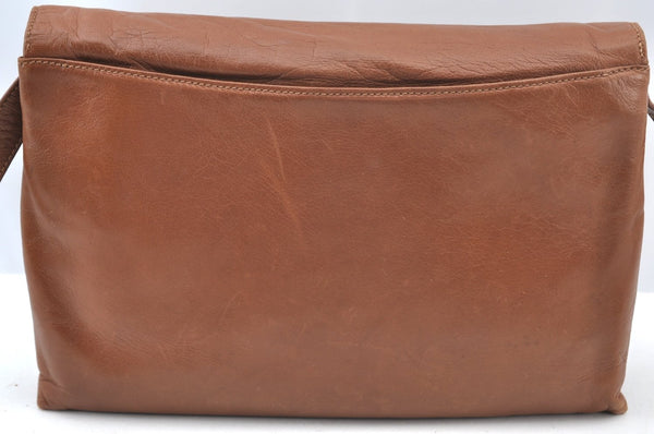 Authentic GUCCI Shoulder Cross Bag Leather Brown K8906