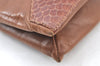 Authentic GUCCI Shoulder Cross Bag Leather Brown K8906