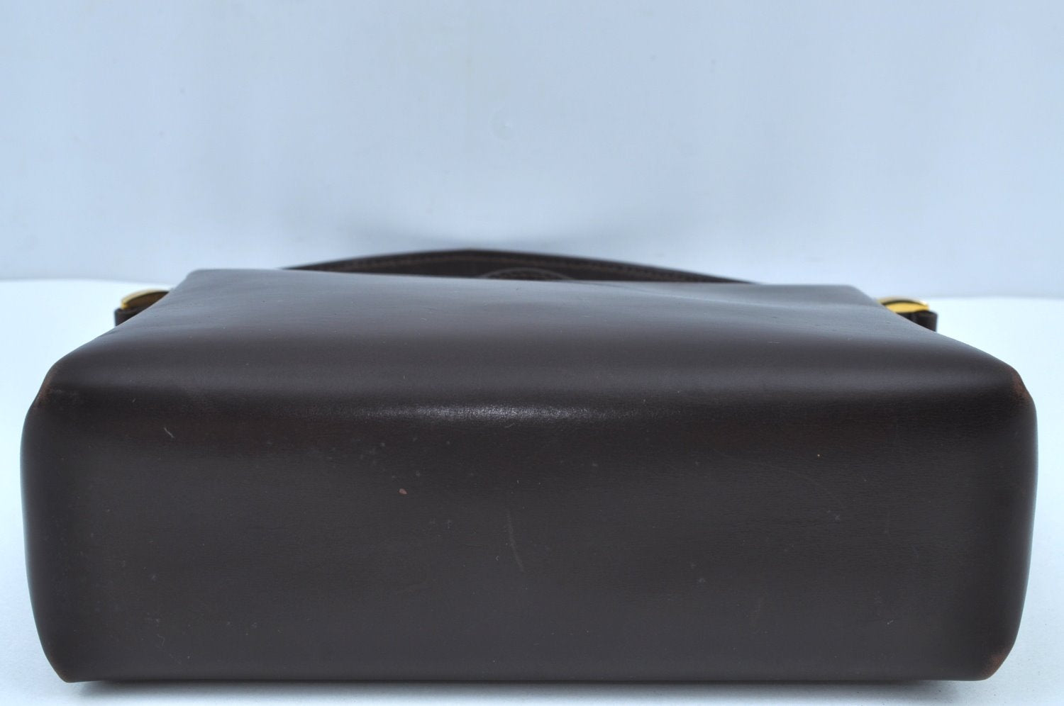 Authentic GUCCI Hand Bag Leather Brown K8909