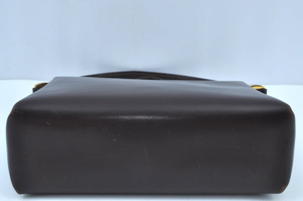 Authentic GUCCI Hand Bag Leather Brown K8909