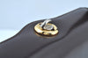 Authentic GUCCI Hand Bag Leather Brown K8909