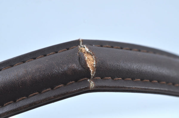 Authentic GUCCI Hand Bag Leather Brown K8909