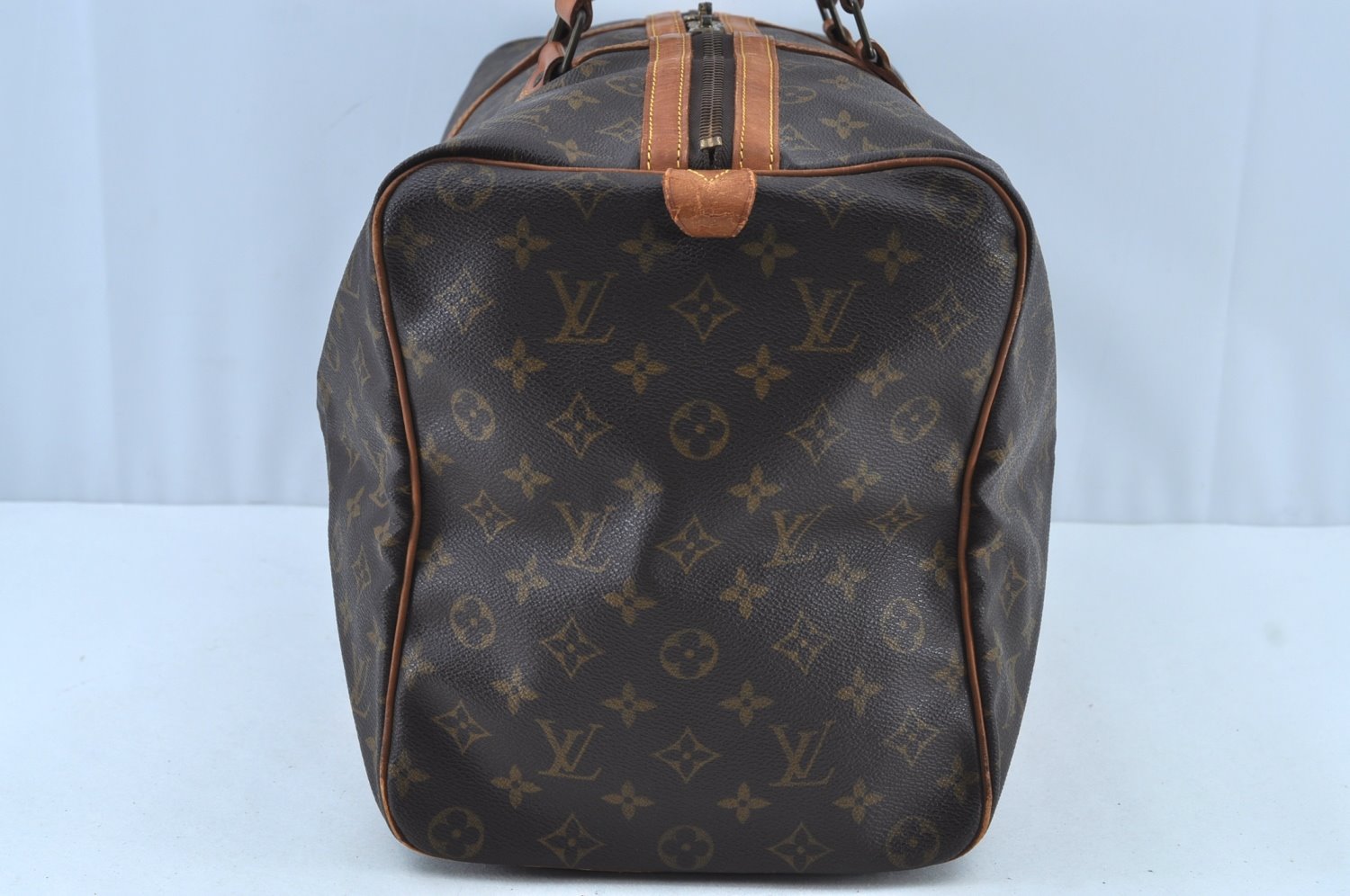 Authentic Louis Vuitton Monogram Sac Chaussures 45 Boston Hand Bag LV Junk K8910