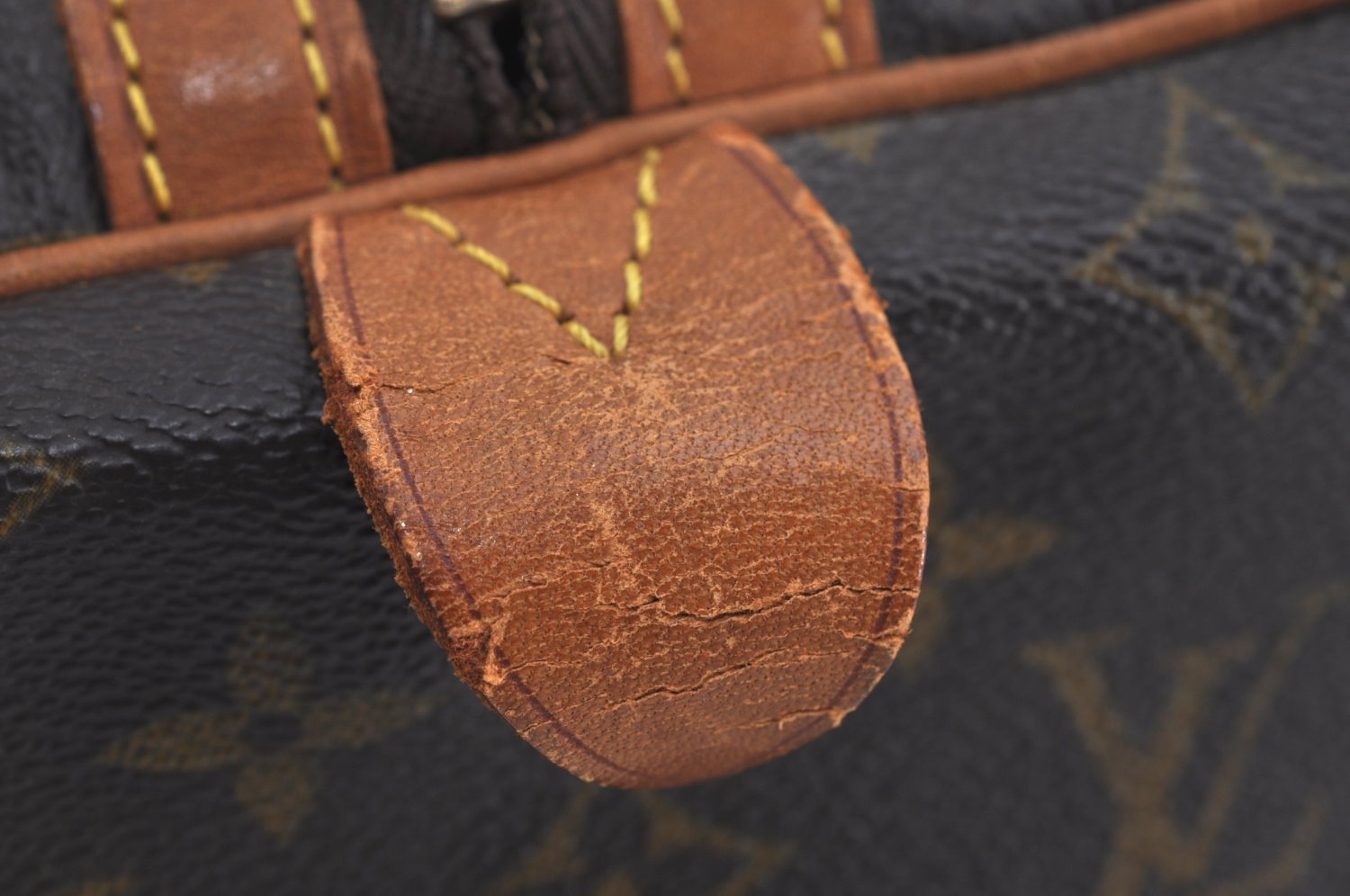 Authentic Louis Vuitton Monogram Sac Chaussures 45 Boston Hand Bag LV Junk K8910