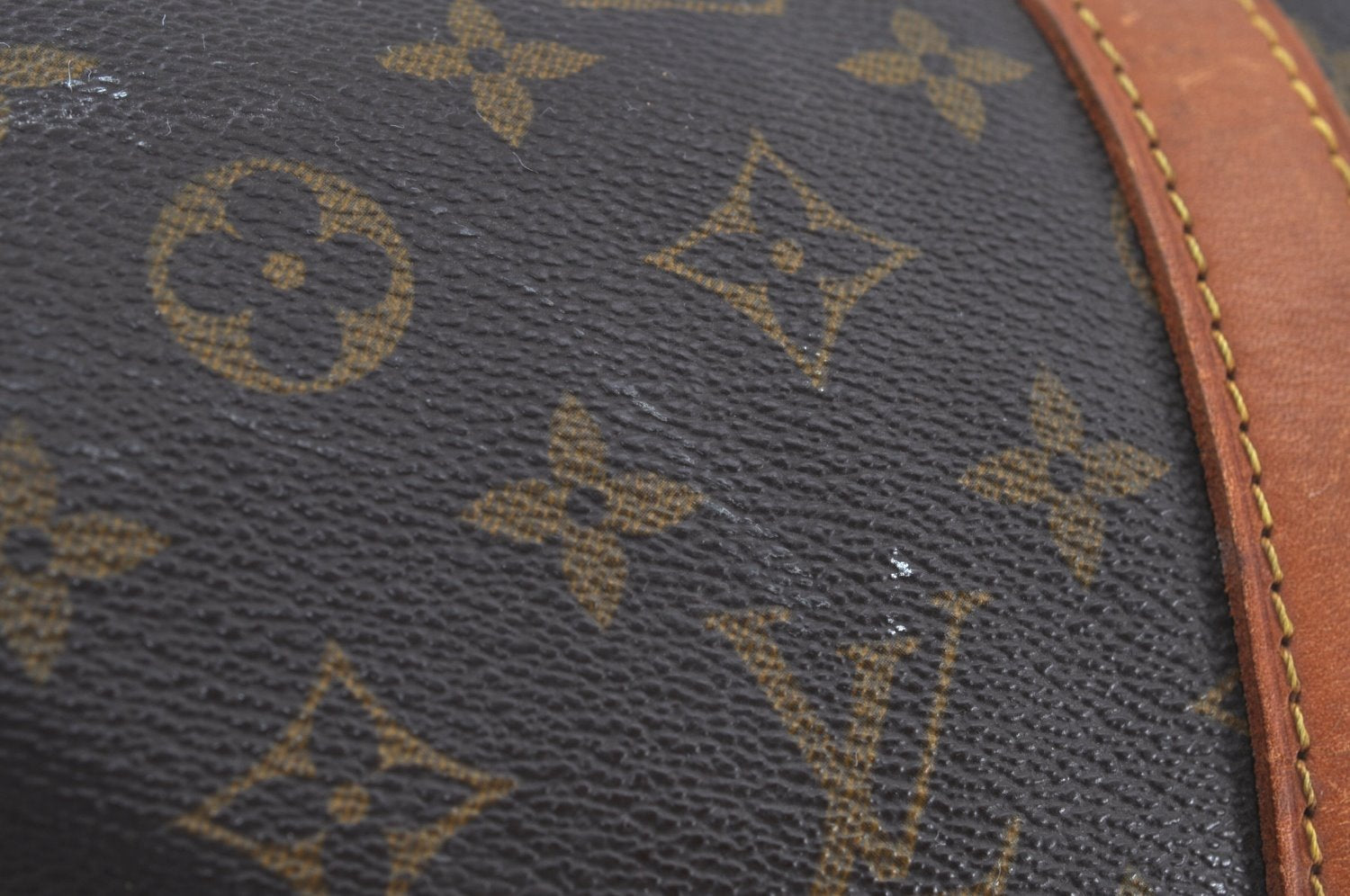 Authentic Louis Vuitton Monogram Sac Chaussures 45 Boston Hand Bag LV Junk K8910