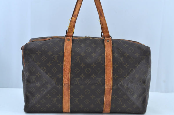 Authentic Louis Vuitton Monogram Sac Chaussures 45 Boston Hand Bag LV Junk K8911