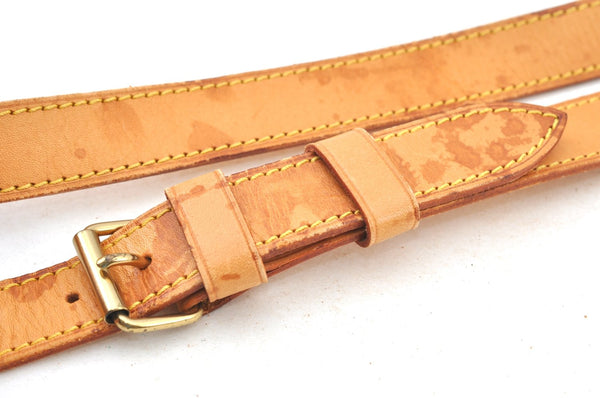 Authentic Louis Vuitton Leather Shoulder Strap Beige 39.8-46.9" LV K8918