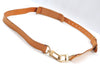 Authentic Louis Vuitton Leather Shoulder Strap Beige 27.6-34.3" LV K8920