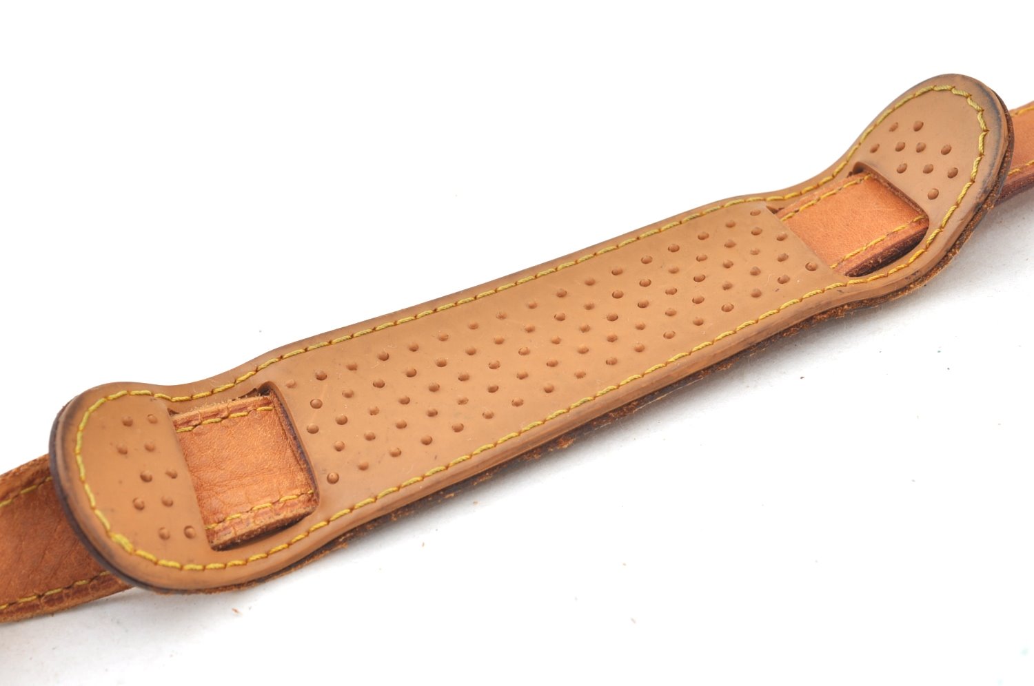 Authentic Louis Vuitton Leather Shoulder Strap Beige 40.2-47.2