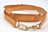 Authentic Louis Vuitton Leather Shoulder Strap Beige 39.8-46.9" LV K8930