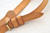 Authentic Louis Vuitton Leather Shoulder Strap Beige 39.8-46.9" LV K8930