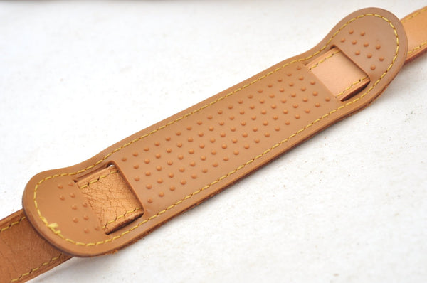 Authentic Louis Vuitton Leather Shoulder Strap Beige 39.8-46.9" LV K8930