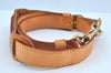 Authentic Louis Vuitton Leather Shoulder Strap Beige 34.6-41.7" LV K8932