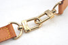 Authentic Louis Vuitton Leather Shoulder Strap Beige 40.2-47.2" LV K8935