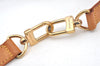 Authentic Louis Vuitton Leather Shoulder Strap Beige 39.4-46.5" LV K8937