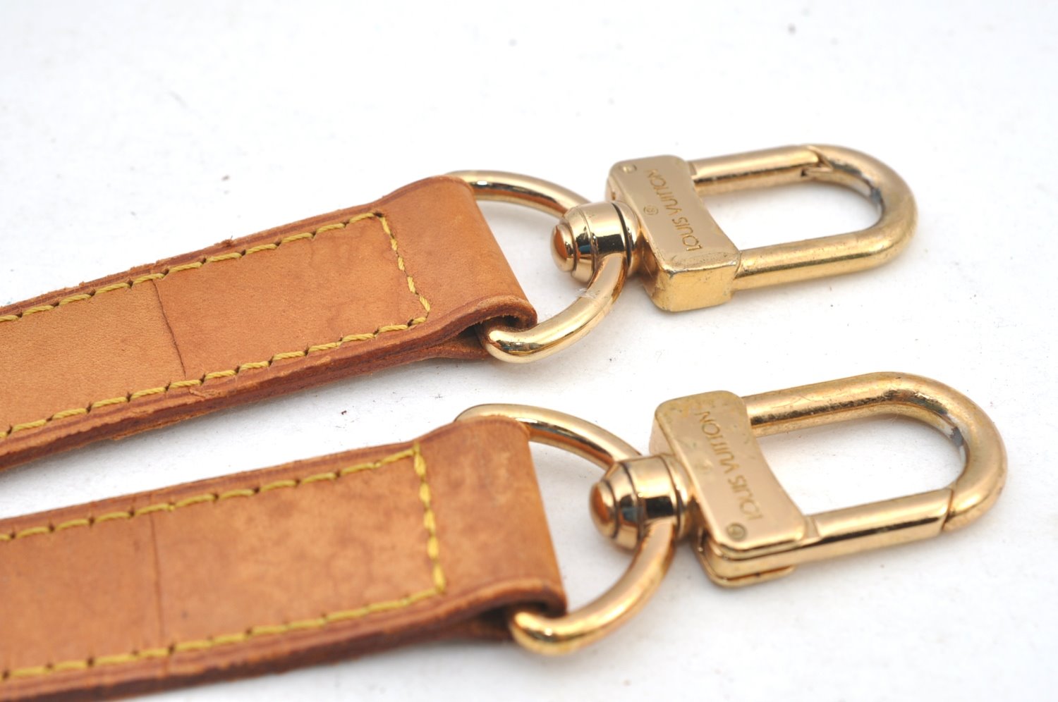 Authentic Louis Vuitton Leather Shoulder Strap Beige 39.4-46.5