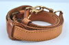 Authentic Louis Vuitton Leather Shoulder Strap Beige 37.8-44.9" LV K8938