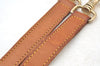 Authentic Louis Vuitton Leather Shoulder Strap Beige 40.6-47.6" LV K8940