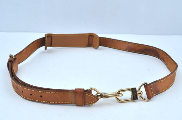 Authentic Louis Vuitton Leather Shoulder Strap Beige 39.4-46.5" LV K8941