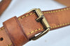 Authentic Louis Vuitton Leather Shoulder Strap Beige 39.4-46.5" LV K8941