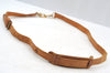 Authentic Louis Vuitton Leather Shoulder Strap Beige 42.5-49.6" LV K8951