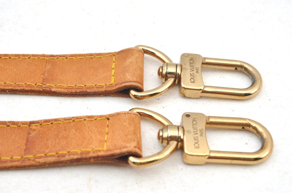 Authentic Louis Vuitton Leather Shoulder Strap Beige 42.5-49.6" LV K8951