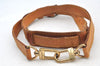 Authentic Louis Vuitton Leather Shoulder Strap Beige 36.2-43.3" LV K8954