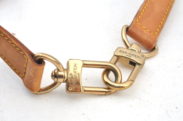 Authentic Louis Vuitton Leather Shoulder Strap Beige 36.2-43.3" LV K8954