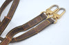 Authentic Louis Vuitton Leather Shoulder Strap Beige LV Junk 2set K8955