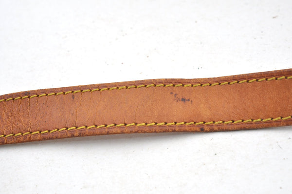 Authentic Louis Vuitton Leather Shoulder Strap Beige 35.4-42.5" LV K8958