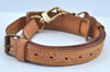 Authentic Louis Vuitton Leather Shoulder Strap Beige 35.4-42.5" LV K8959