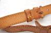 Authentic Louis Vuitton Leather Shoulder Strap Beige 40.6-46.1" LV K8961