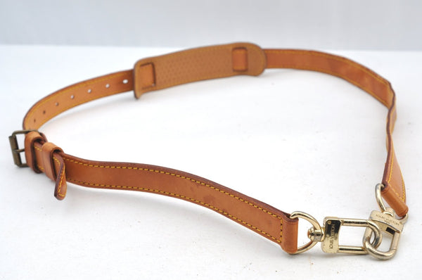 Authentic Louis Vuitton Leather Shoulder Strap Beige 36.2-43.3" LV K8963