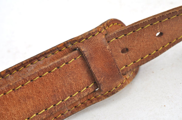 Authentic Louis Vuitton Leather Shoulder Strap Beige 37-44.1" LV K8965