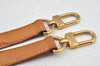 Authentic Louis Vuitton Leather Shoulder Strap Beige 39.8-46.9" LV K8967