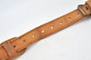 Authentic Louis Vuitton Leather Shoulder Strap Beige 39.8-46.9" LV K8967