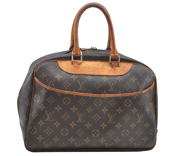 Authentic Louis Vuitton Monogram Deauville Hand Bag M47270 LV Junk K8977