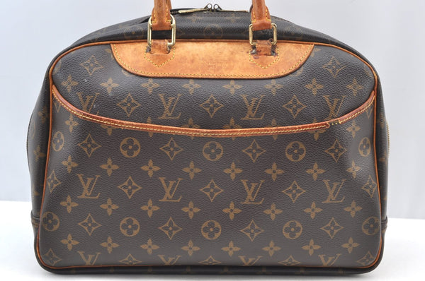 Authentic Louis Vuitton Monogram Deauville Hand Bag M47270 LV Junk K8977