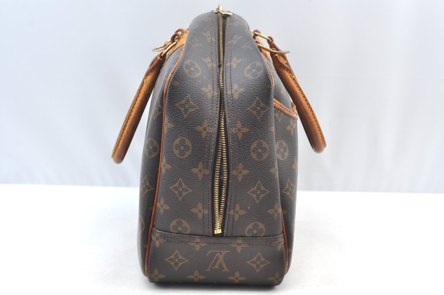 Authentic Louis Vuitton Monogram Deauville Hand Bag M47270 LV Junk K8977