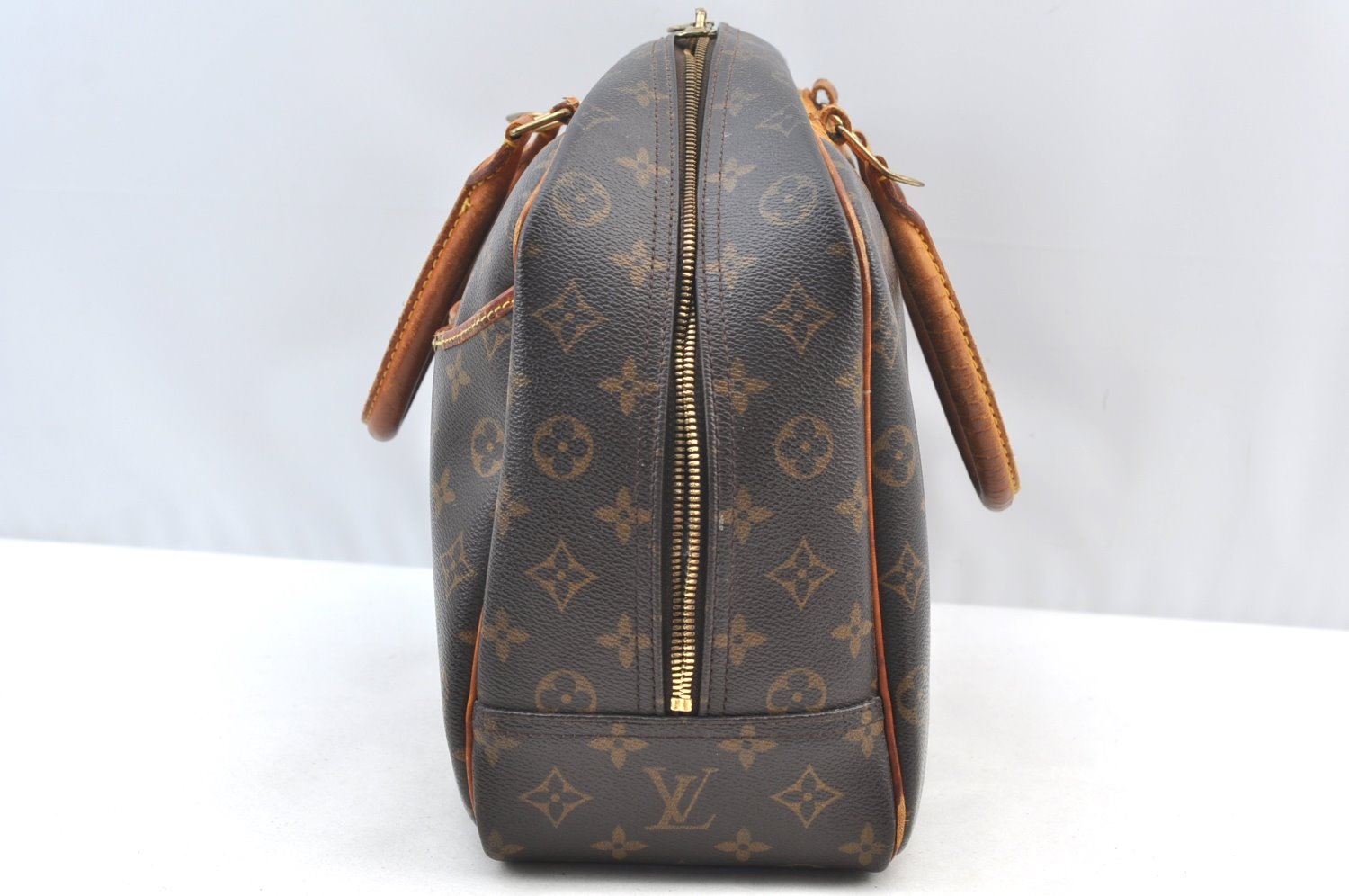 Authentic Louis Vuitton Monogram Deauville Hand Bag M47270 LV Junk K8977