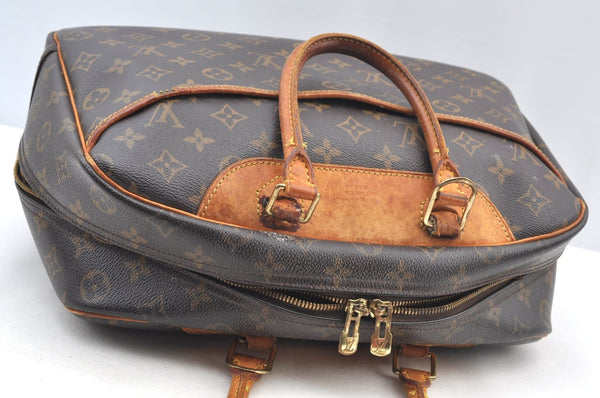 Authentic Louis Vuitton Monogram Deauville Hand Bag M47270 LV Junk K8977