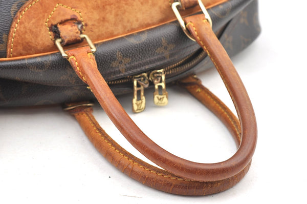 Authentic Louis Vuitton Monogram Deauville Hand Bag M47270 LV Junk K8977