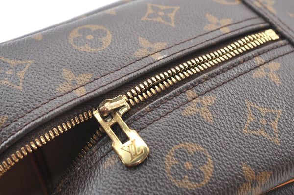 Authentic Louis Vuitton Monogram Deauville Hand Bag M47270 LV Junk K8977