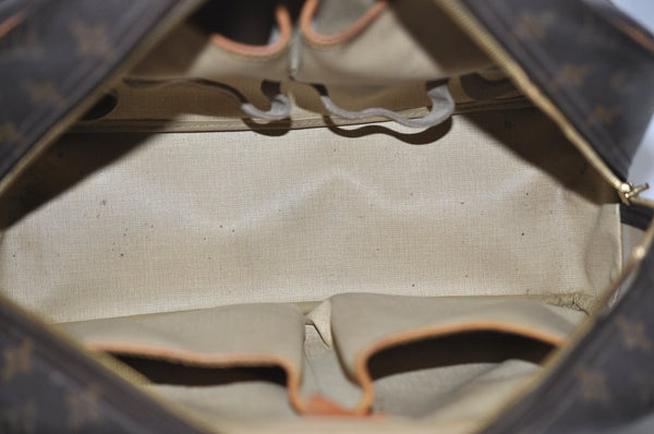 Authentic Louis Vuitton Monogram Deauville Hand Bag M47270 LV Junk K8977