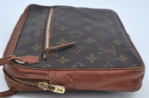 Authentic Louis Vuitton Monogram Sac Sport Travel Hand Bag Old Model LV K8981